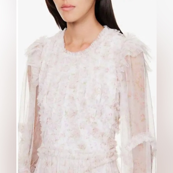 Needle & Thread Vintage Ditsy Ruffle Gown size 4 - Picture 2 of 7